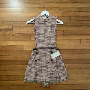 Zara Tweed Romper Size Small